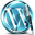 Blue Wordpress Icon 32x32 png